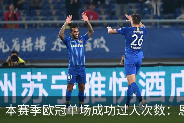 本赛季欧冠单场成功过人次数：恩古莫哈9次居首，亚马尔次席