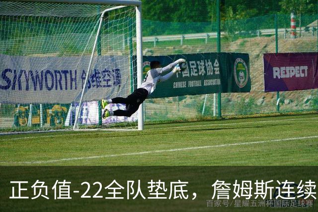 正负值-22全队垫底，詹姆斯连续3场这项数据都是76人首发最差